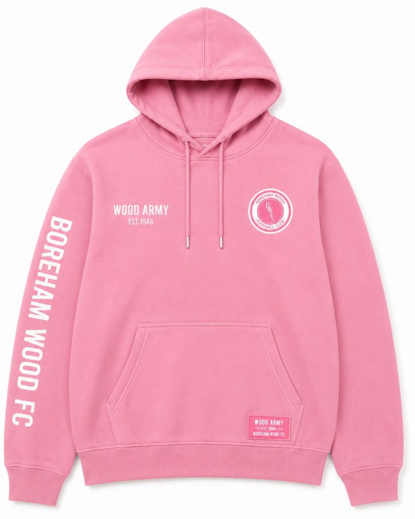 Boreham Wood Pink Hoodie